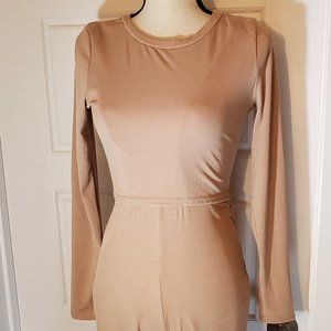 2 Set Tan Jumpsuit/Bodysuit